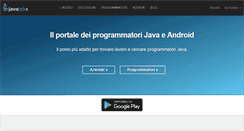 Desktop Screenshot of javajob.it