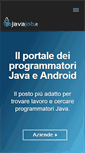 Mobile Screenshot of javajob.it